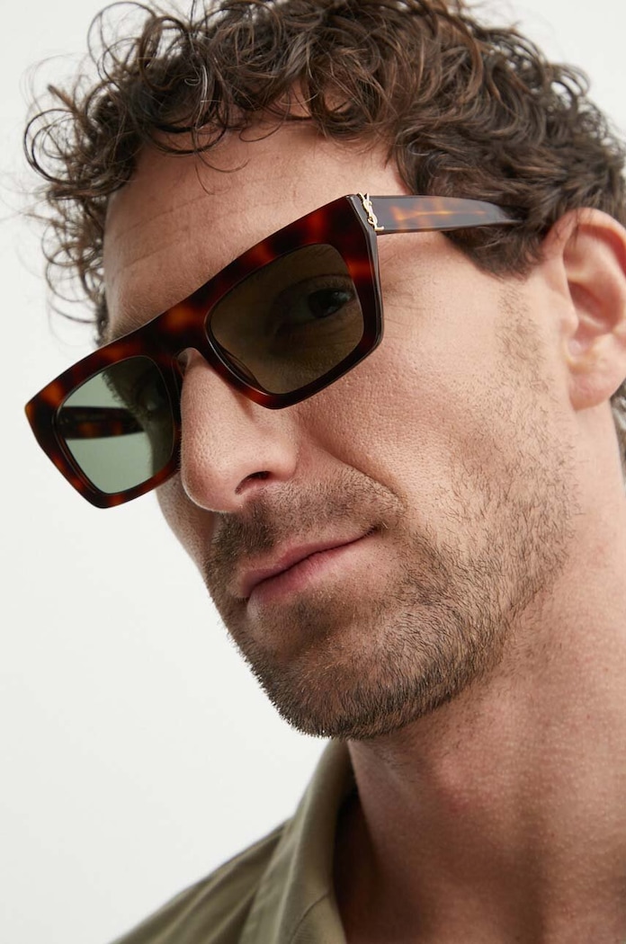 Saint Laurent okulary przeciwsłoneczne SL.M131 brązowy AA00