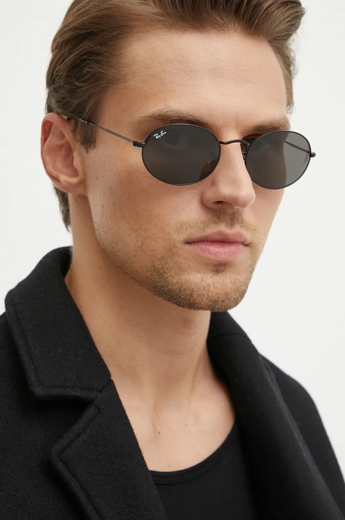 Doplňky Sluneční brýle Ray-Ban OVAL 0RB3547 černá