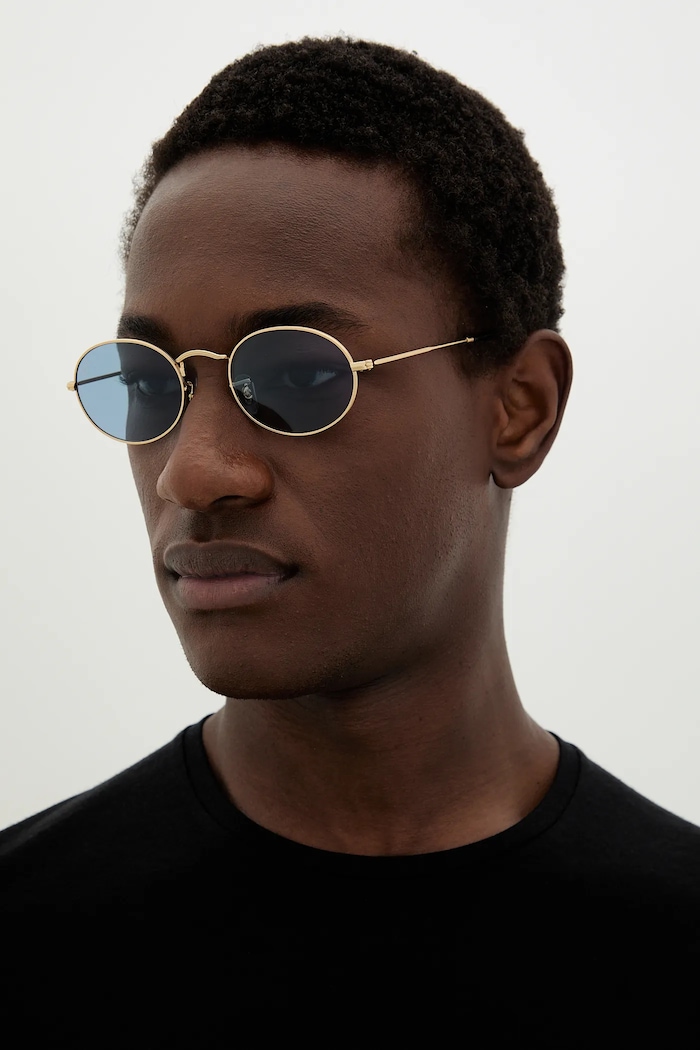 Sluneční brýle Ray-Ban OVAL 0RB3547 zlatá AA00
