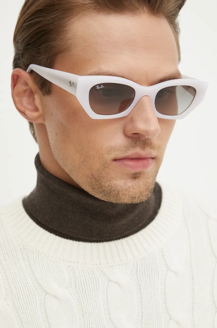 Accessori Ray-Ban occhiali da sole ZENA 0RB4430.675911 bianco