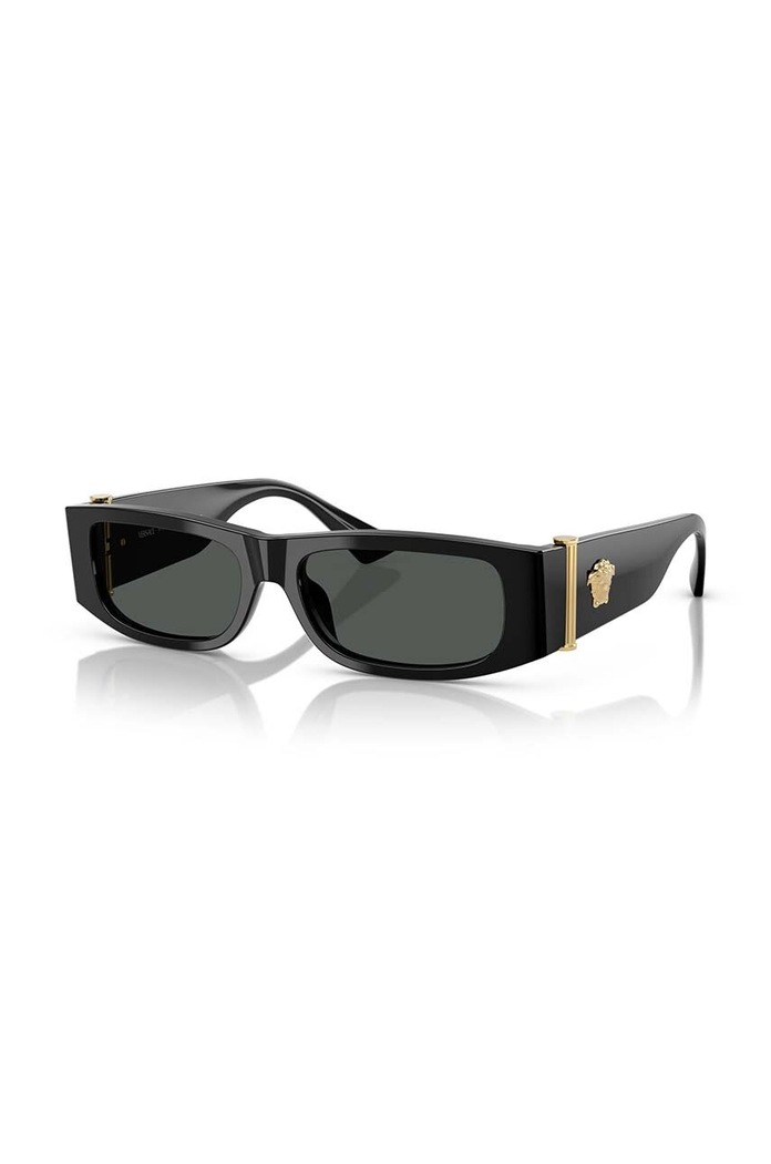 Versace okulary przeciwsłoneczne prostokątne czarny 0VE4476U