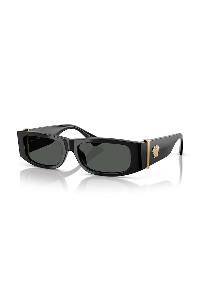 Versace okulary przeciwsłoneczne prostokątne czarny 0VE4476U
