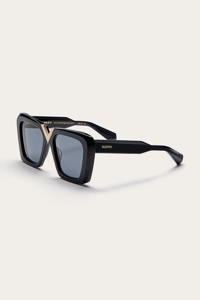 Sluneční brýle Valentino V - GOLD - II obdélníkový černá VLS.161A