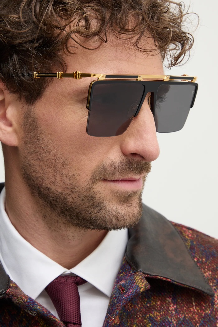 Balmain okulary przeciwsłoneczne TRIOMPHE BPS.168A czarny