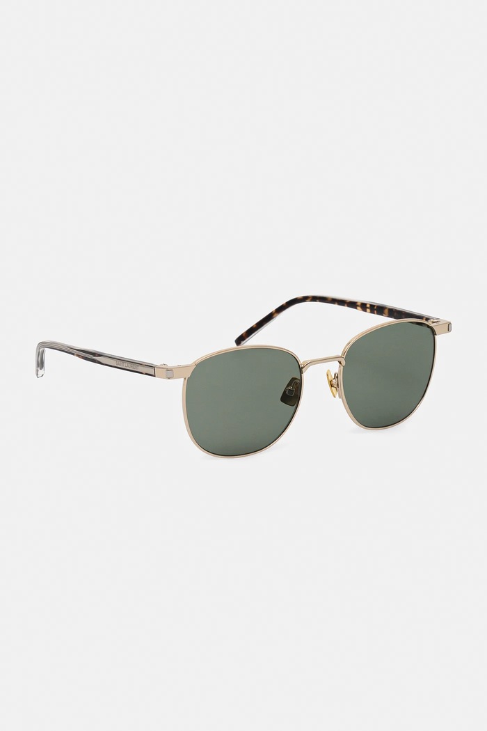 Saint Laurent okulary przeciwsłoneczne jednolita złoty SL.747