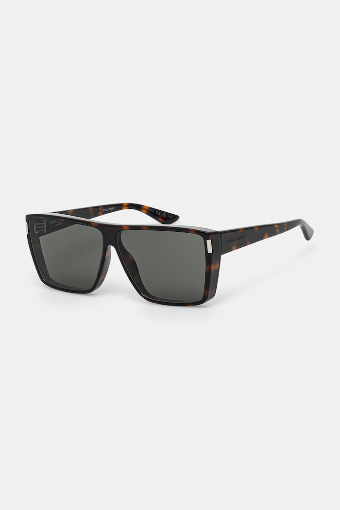 Saint Laurent occhiali da sole geometrica marrone SL.756