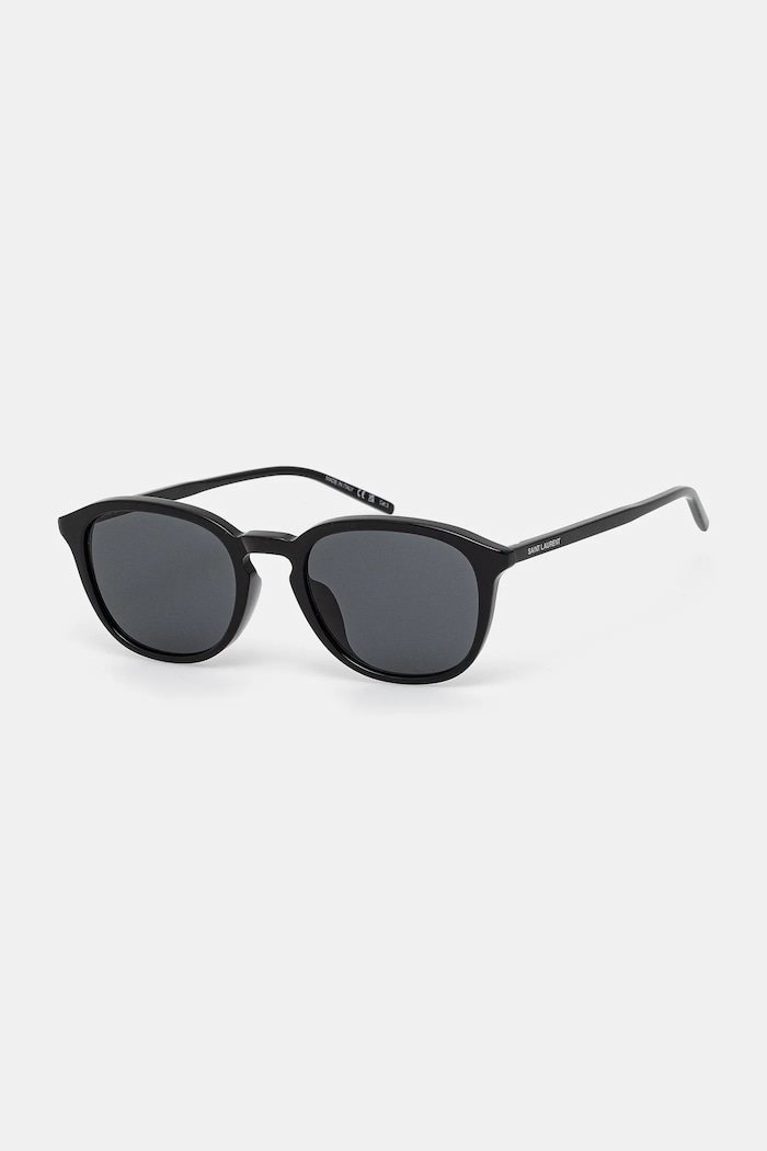 Saint Laurent okulary gładka z detalem czarny SL.782/K