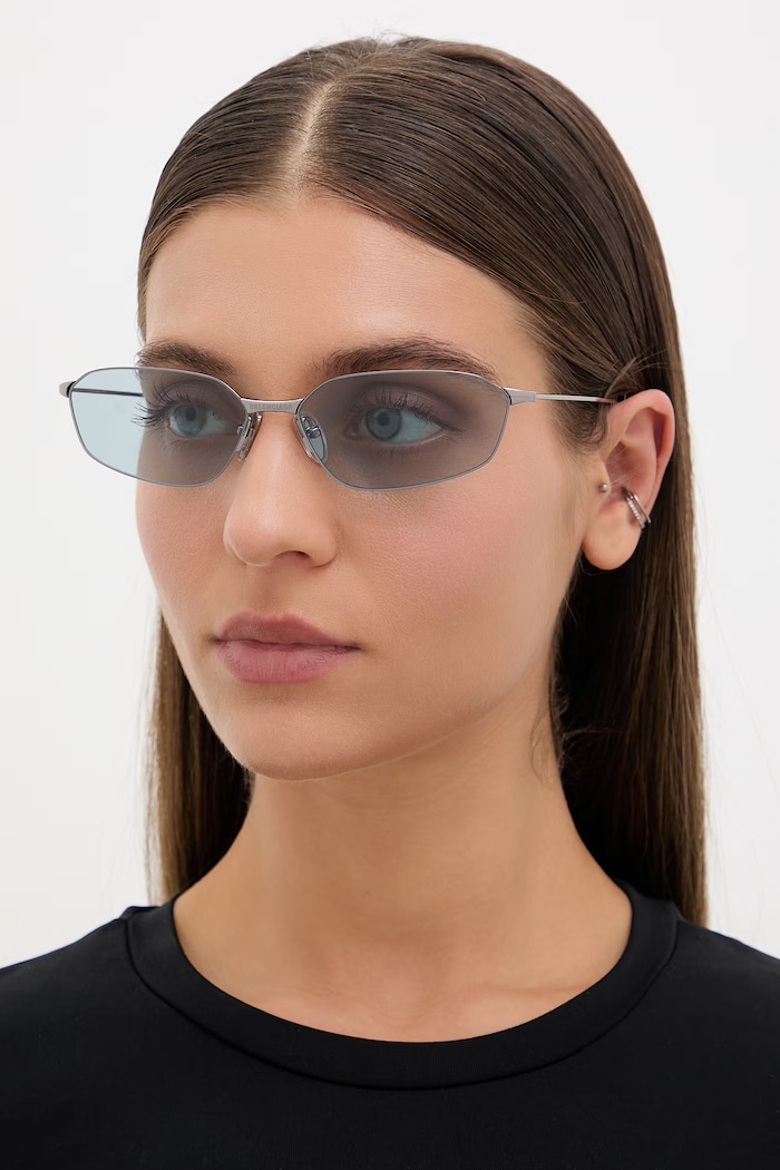 Accesorii Balenciaga ochelari de soare BB0412S argintiu