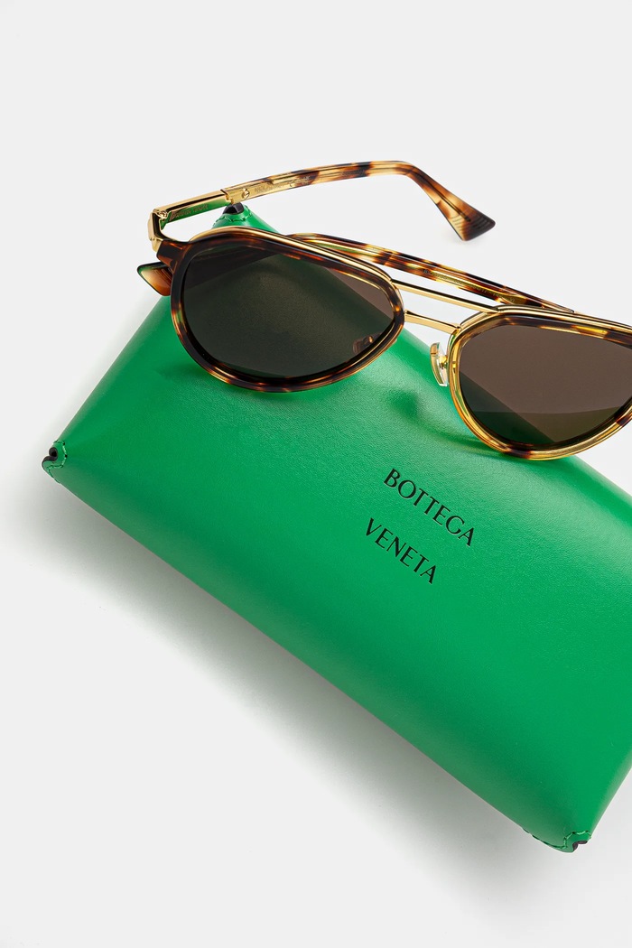 Akcesoria Bottega Veneta okulary BV1373S złoty