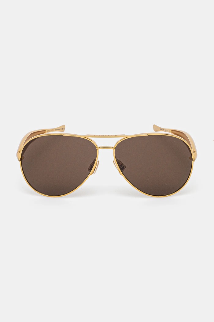 Bottega Veneta occhiali da sole oro BV1305S