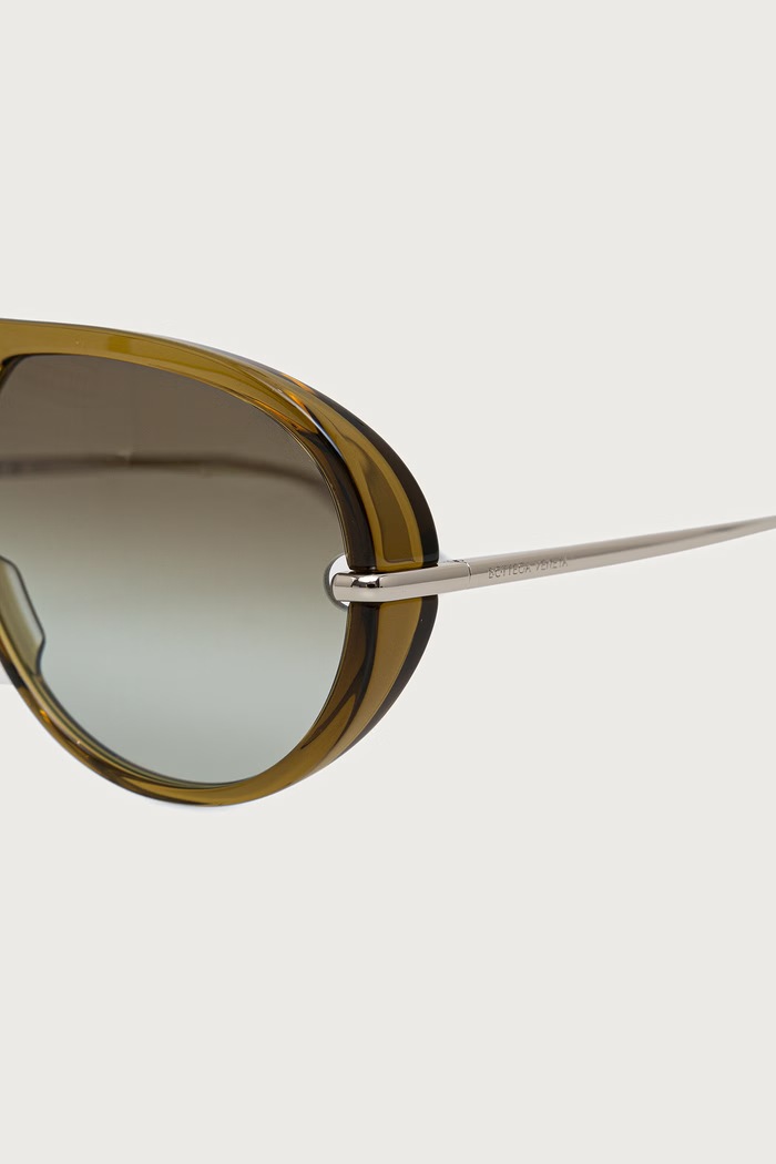 Akcesoria Bottega Veneta Okulary przeciwsłoneczne pilotki BV1274S zielony