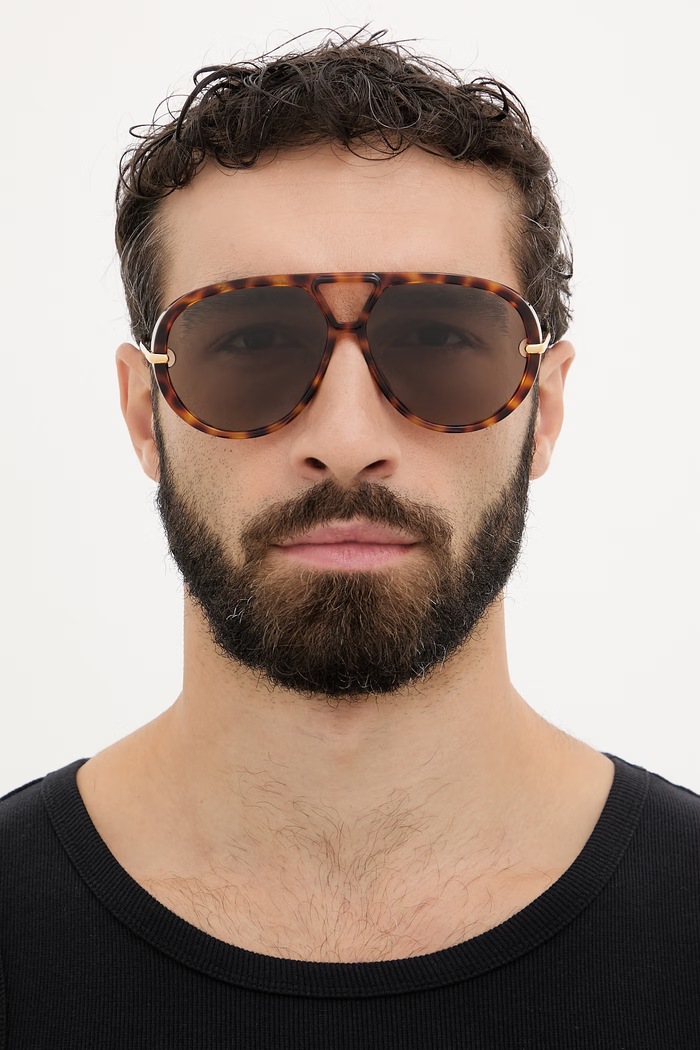 Bottega Veneta okulary przeciwsłoneczne pilotki BV1274S