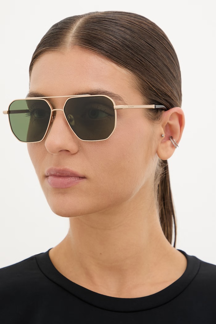 Doplnky AllSaints slnečné okuliare Dune ALS7007 zlatá