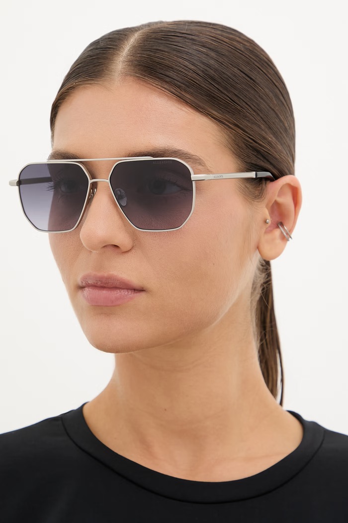 Doplnky AllSaints slnečné okuliare Dune ALS7007 strieborná