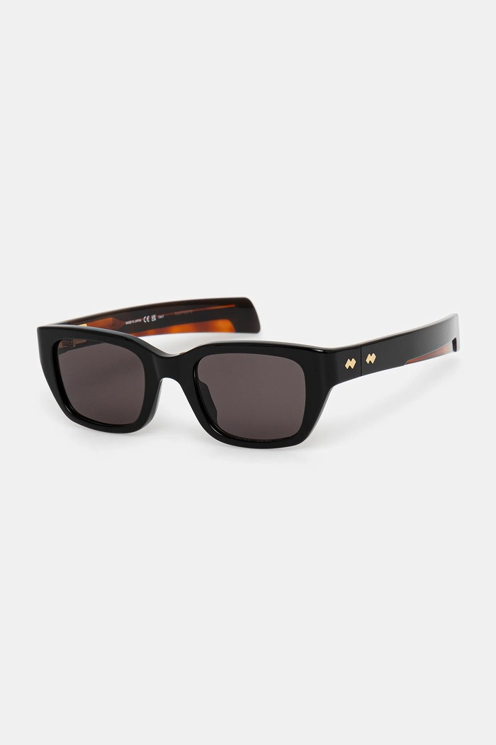 Bottega Veneta ochelari de soare dreptunghiular negru BV1393S