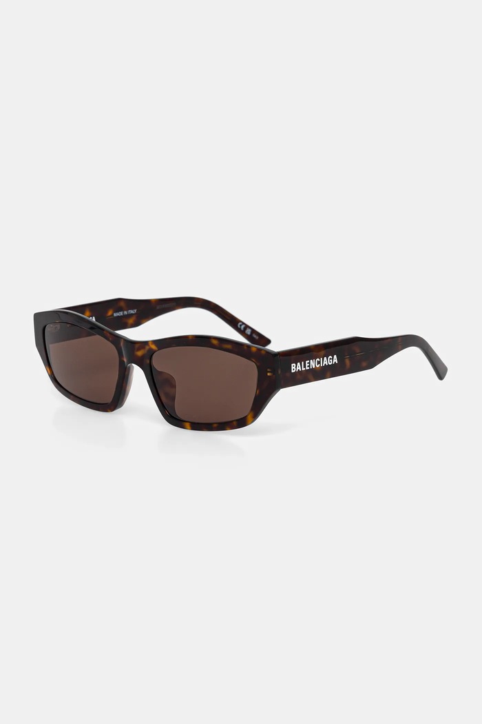Balenciaga ochelari de soare uniforme maro BB0448SK