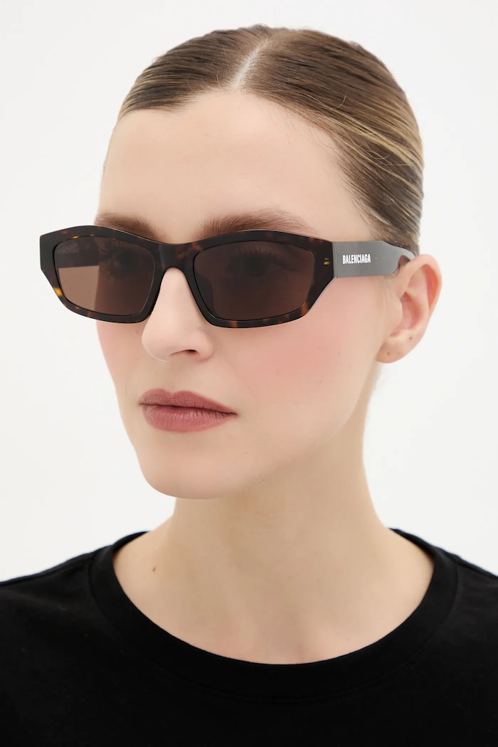 Accesorii Balenciaga ochelari de soare BB0448SK maro