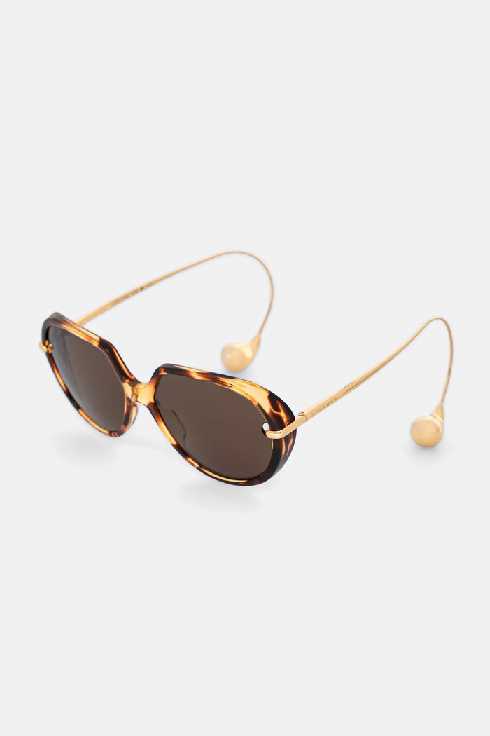 Sluneční brýle Bottega Veneta geometrické hnědá BV1436S