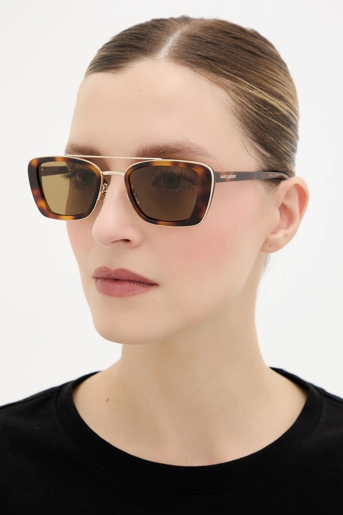 Accesorii Saint Laurent ochelari de soare SL.825 maro