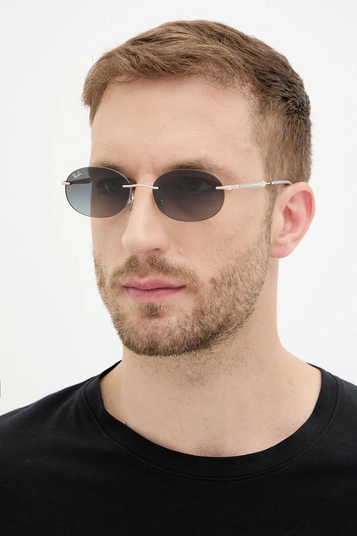 Ray-Ban сонцезахисні окуляри 0RB3767 срібний AA00