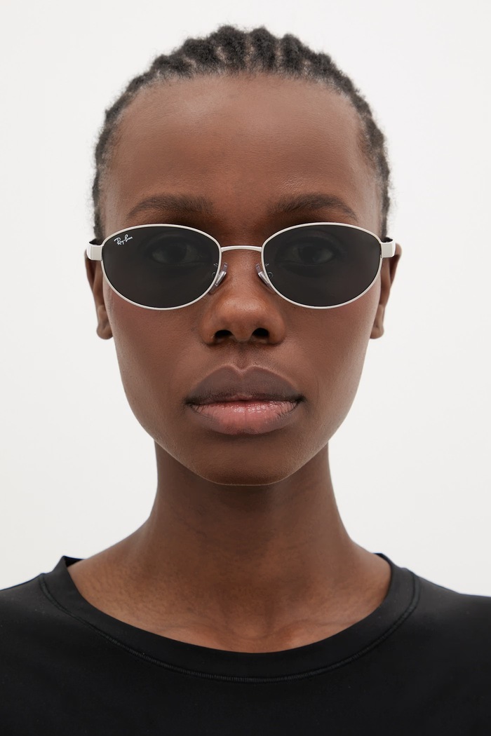 Ray-Ban sluneční brýle 0RB3774D stříbrná