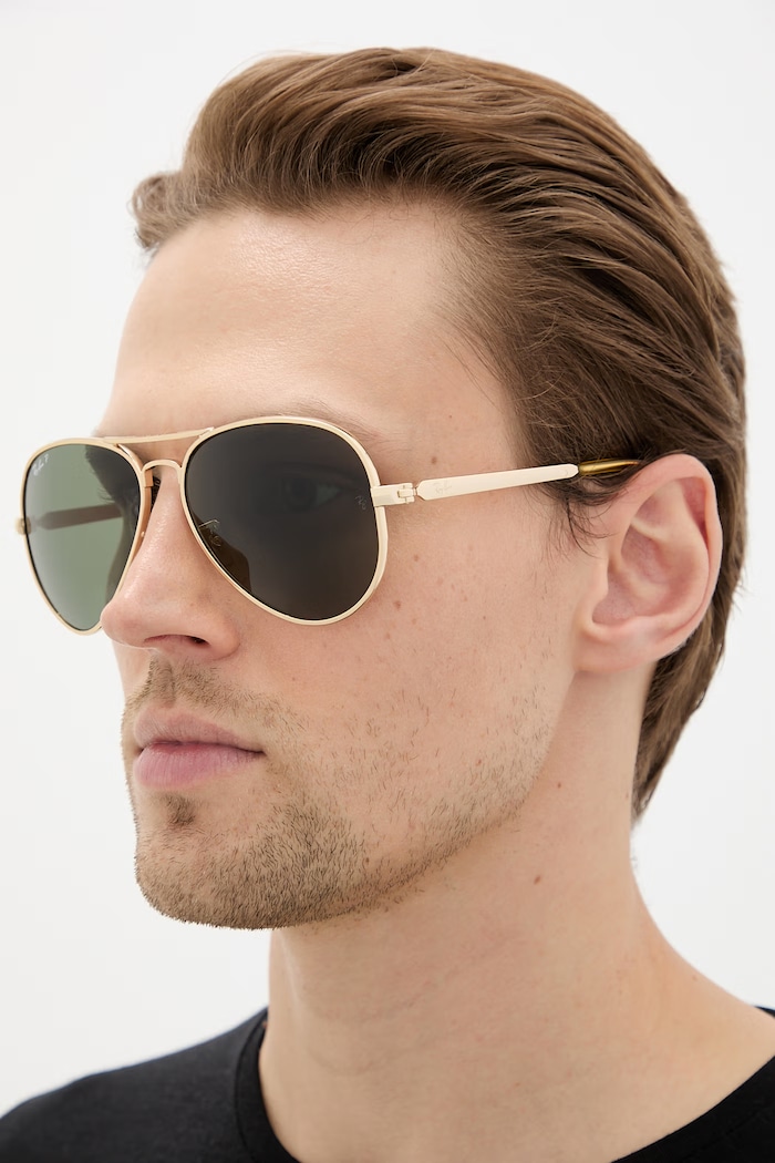 Doplňky Sluneční brýle Ray-Ban 0RB3925.001/58 zlatá