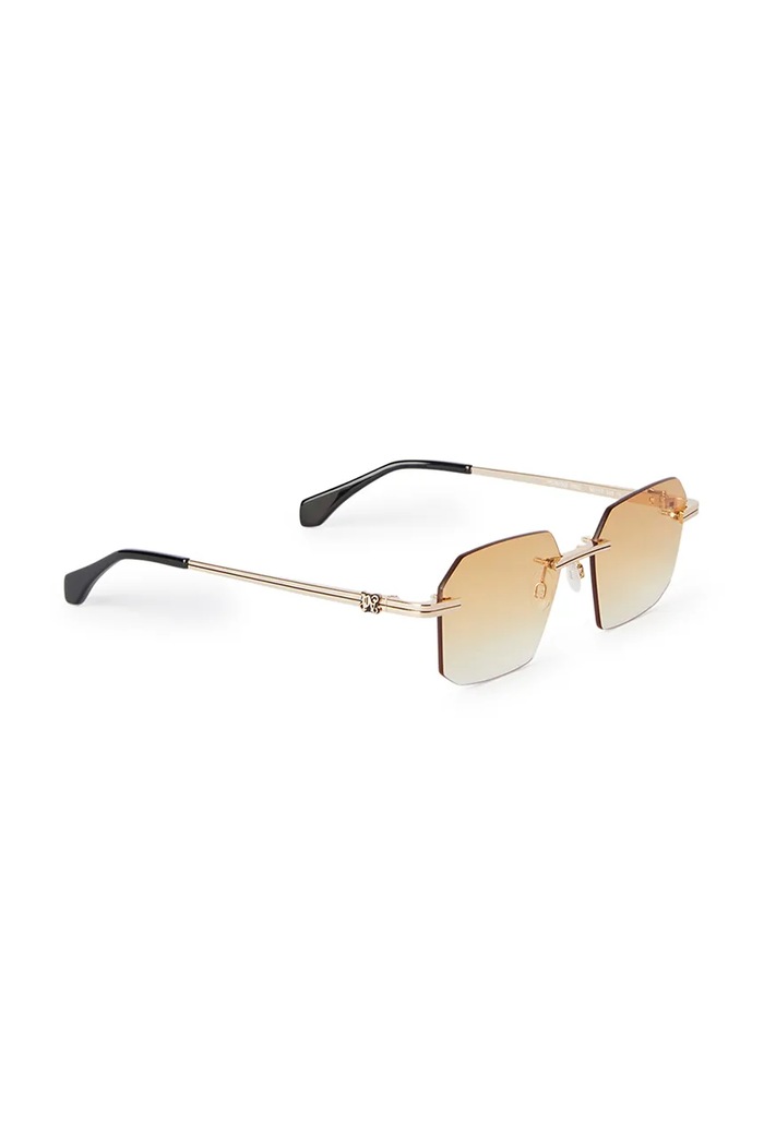 Palm Angels ochelari de soare pătrați aur PERI10G.567622