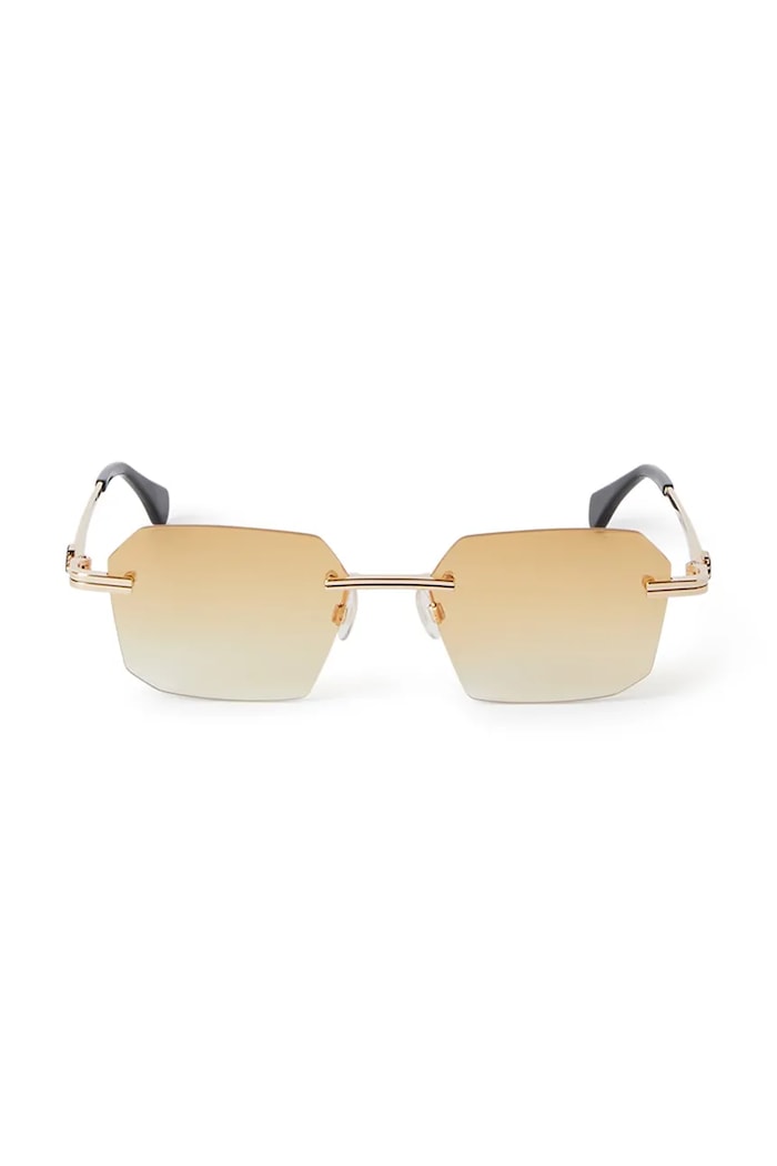 Palm Angels ochelari de soare pătrați aur PERI10G.567622