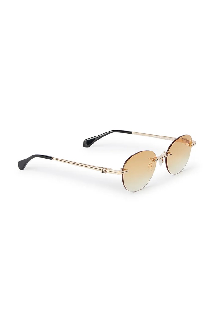 Palm Angels ochelari de soare rotunzi aur PERI10H.567622
