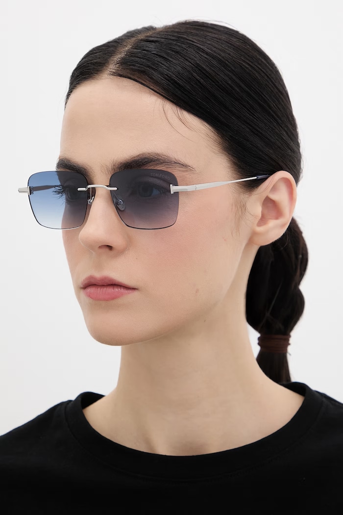 Doplnky Slnečné okuliare Tom Ford Jake FT1354.5416W strieborná