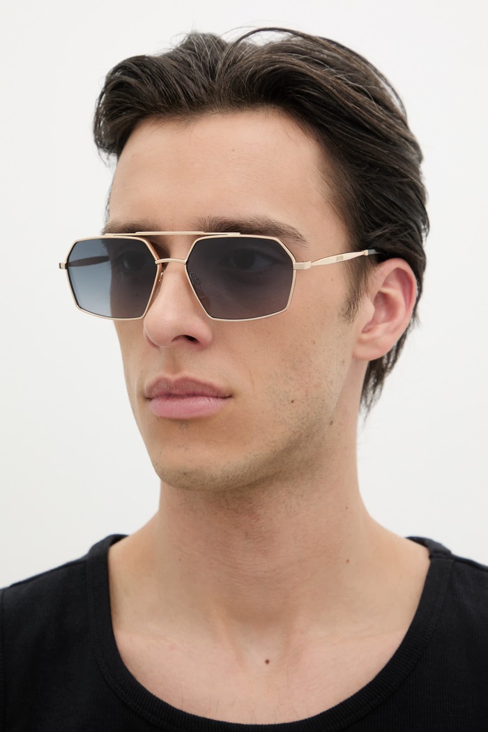 Moschino slnečné okuliare pilot MOS210/S zlatá AA00