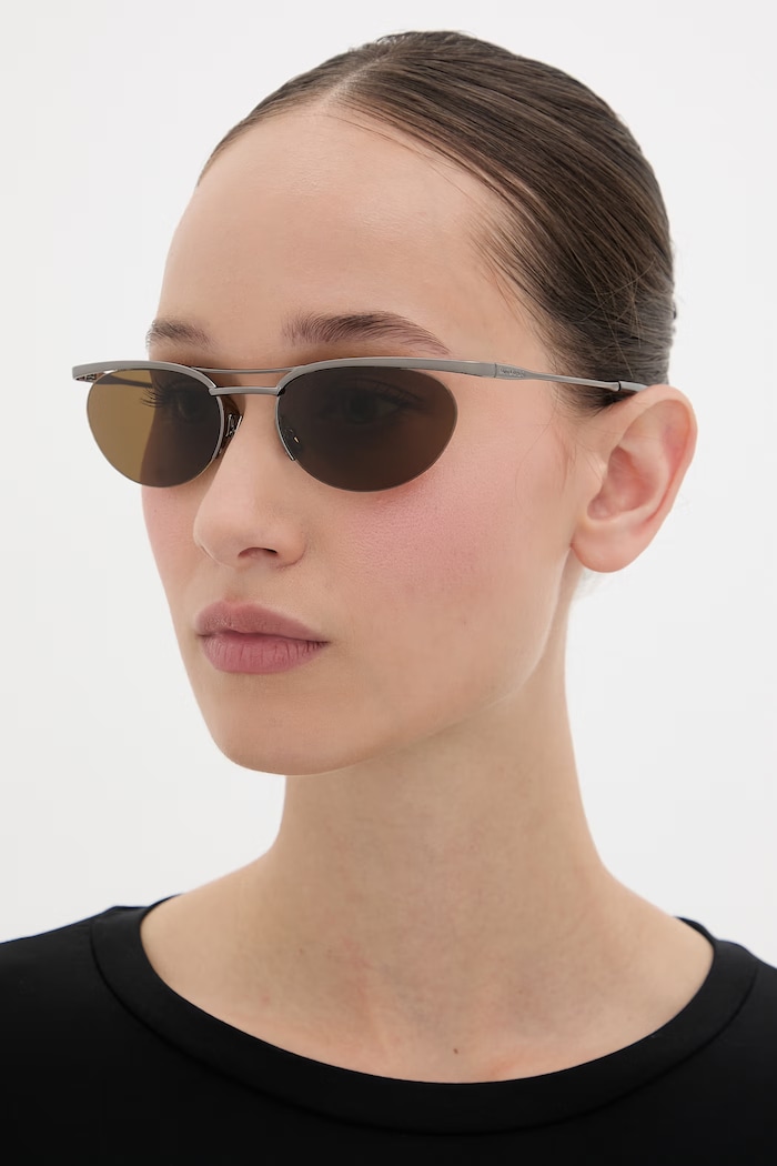 Accesorii Saint Laurent ochelari de soare aviator SL.862 gri
