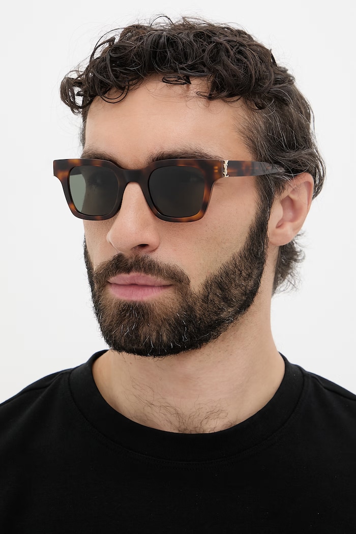 Saint Laurent štvorcové slnečné okuliare SL.M157 hnedá AA00