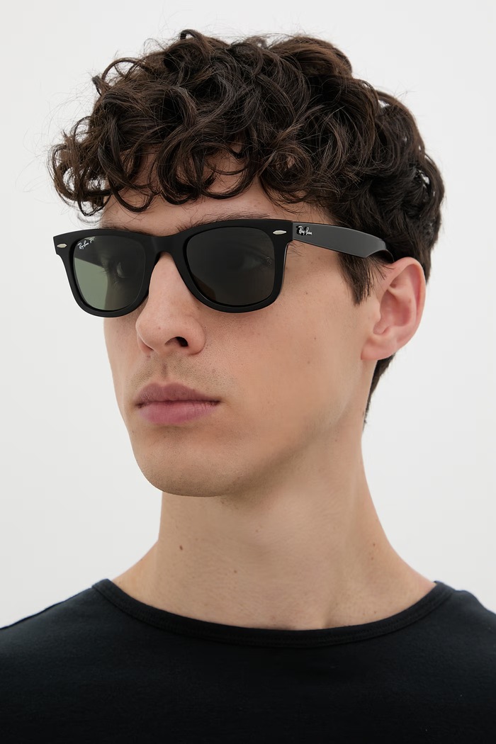 Ray-Ban okulary przeciwsłoneczne 0RB4340 czarny AA00