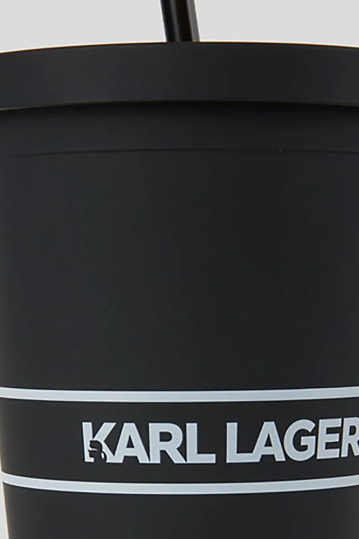 Lifestyle Pohárek s brčkem Karl Lagerfeld Essential To Go A1W42017 černá