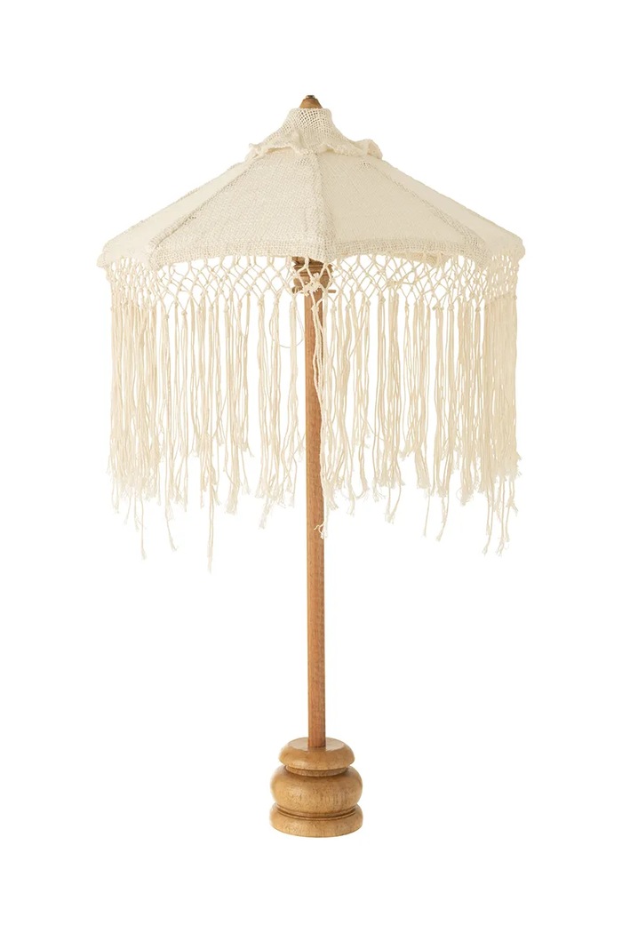 J-Line umbrelă de plajă bej 41955