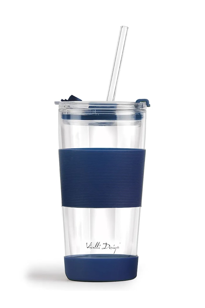 Vialli Design cană termică cu pai Fuori 600 ml multicolor 30381