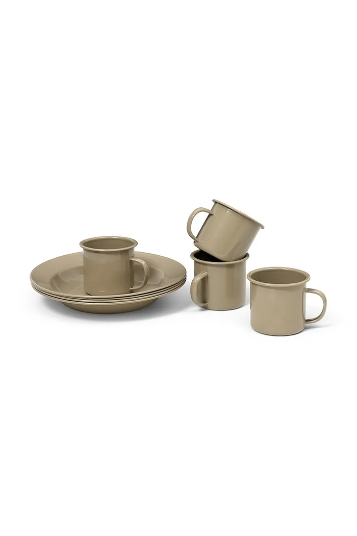 Σετ πιάτων πικνίκ για 4 άτομα ferm LIVING Yard Picnic 8-pack μπεζ 1104265408