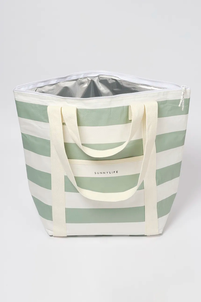 Decor Termotaška SunnyLife La Palma Sage Stripe 23 L S51NCTWS zelená