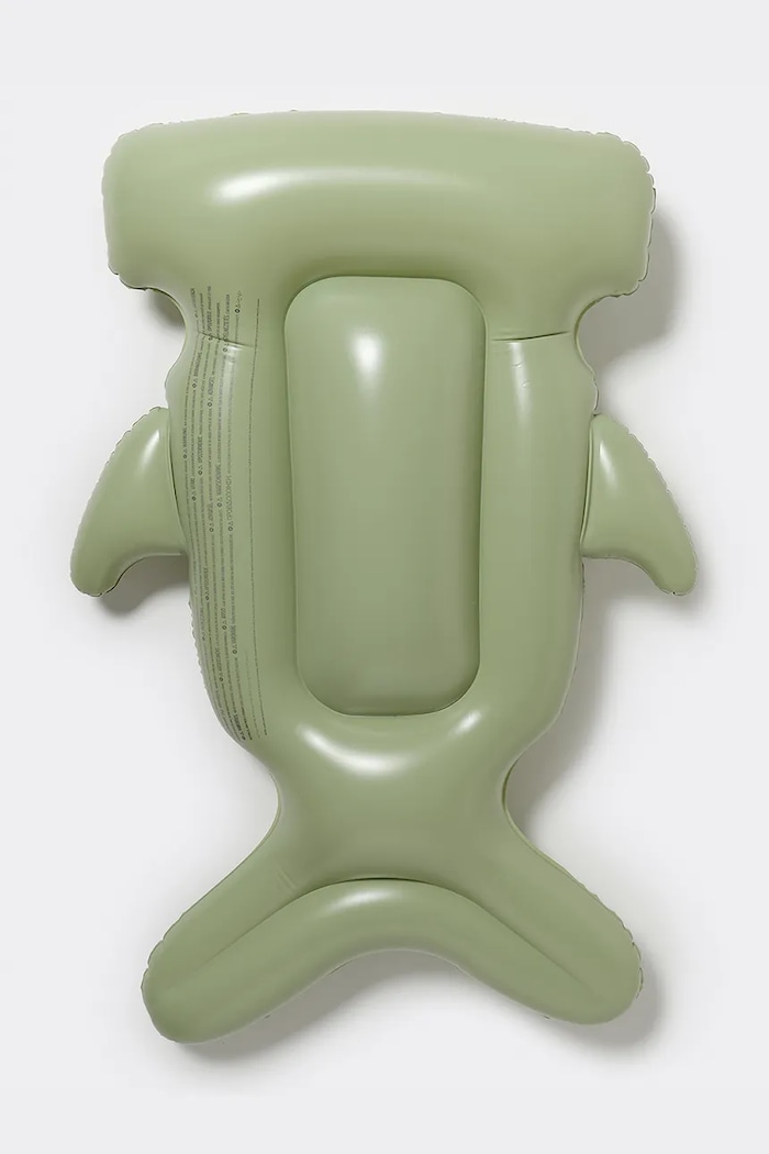 Detský vodný nafukovací matrac SunnyLife Salty the Shark Khaki S51KLOGR zelená AA00