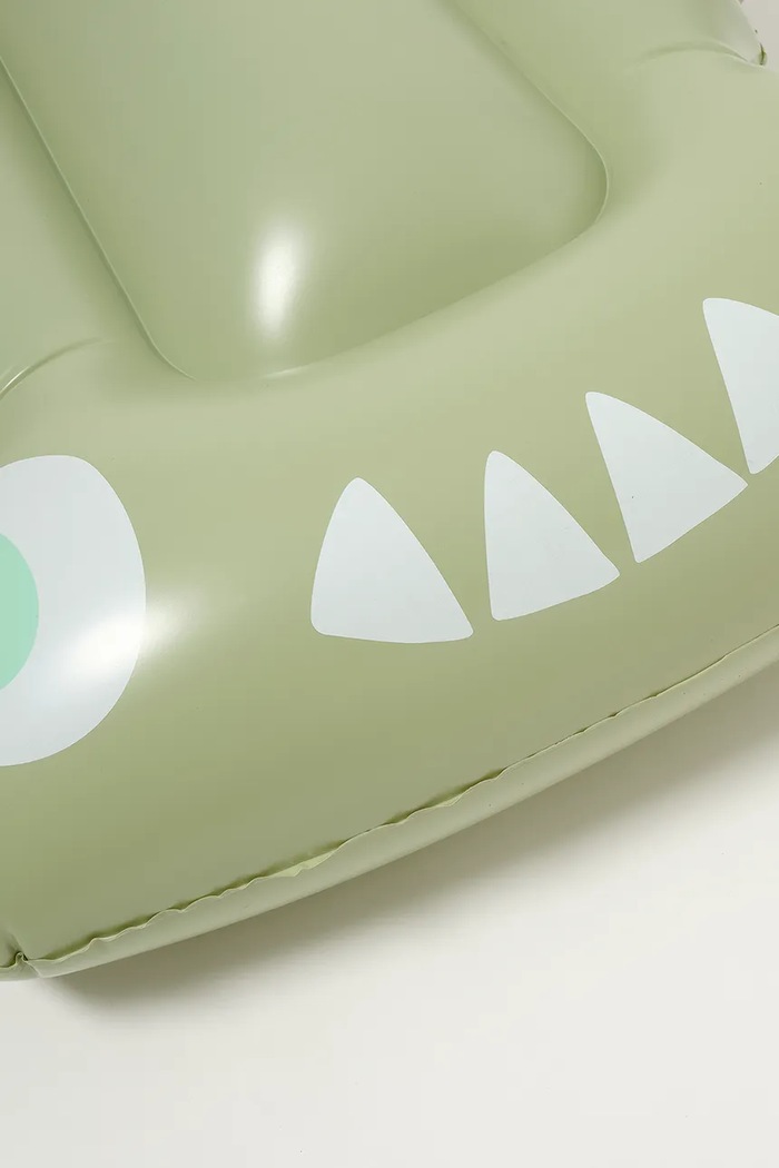 Detský vodný nafukovací matrac SunnyLife Salty the Shark Khaki S51KLOGR zelená