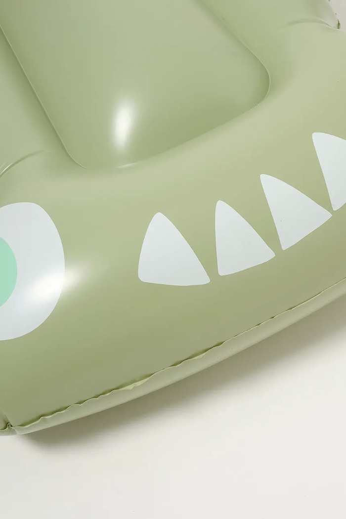 Detský vodný nafukovací matrac SunnyLife Salty the Shark Khaki S51KLOGR zelená