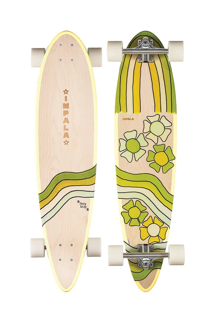Skateboard Impala Jupiter Longboard – Birdy Floral viacfarebná IMPLB001