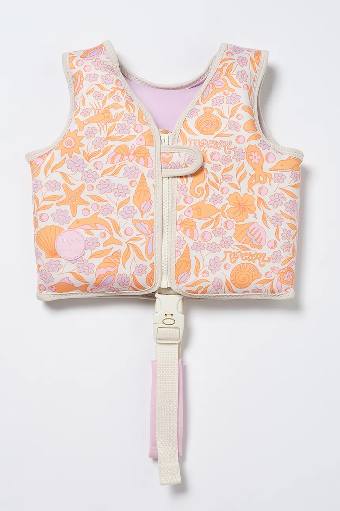 SunnyLife vestă de înot pentru copii Ocean Magic Pink x Rip Curl 1-2 years multicolor RCSVSOMP