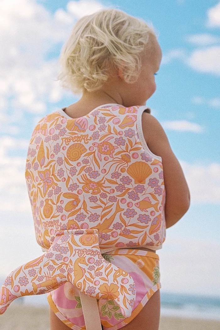 SunnyLife vestă de înot pentru copii Ocean Magic Pink x Rip Curl 1-2 years RCSVSOMP multicolor