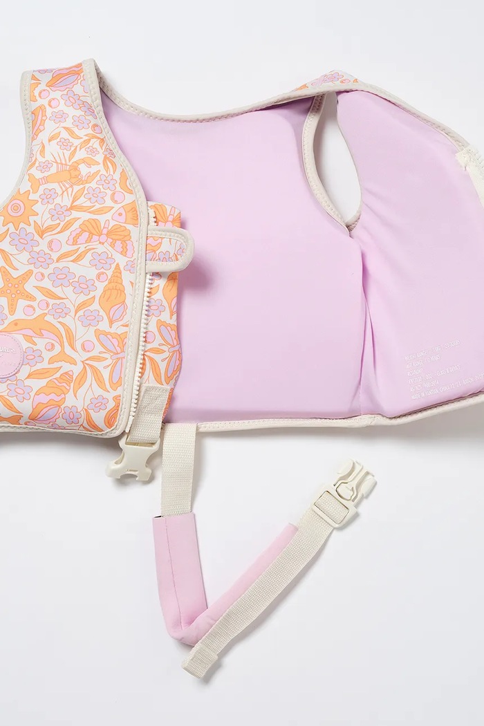 Fete SunnyLife vestă de înot pentru copii Ocean Magic Pink x Rip Curl 1-2 years RCSVSOMP multicolor