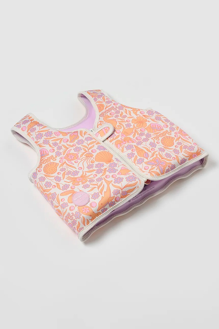 Fete SunnyLife Vestă de înot pentru copii Ocean Magic Pink x Rip Curl 3-6 years RCSVLOMP multicolor