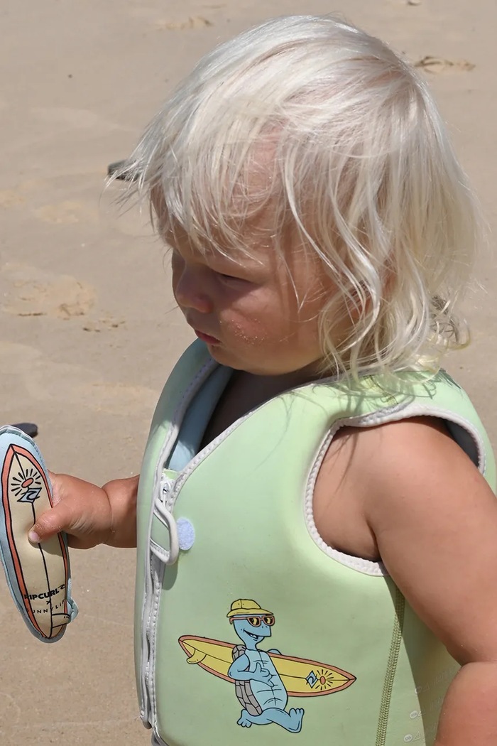 SunnyLife Vestă de înot pentru copii Shred Turtle Aqua x Rip Curl 1-2 years RCSVSSTA