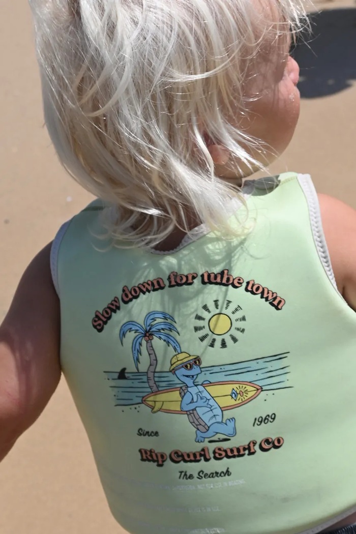 SunnyLife Vestă de înot pentru copii Shred Turtle Aqua x Rip Curl 1-2 years RCSVSSTA