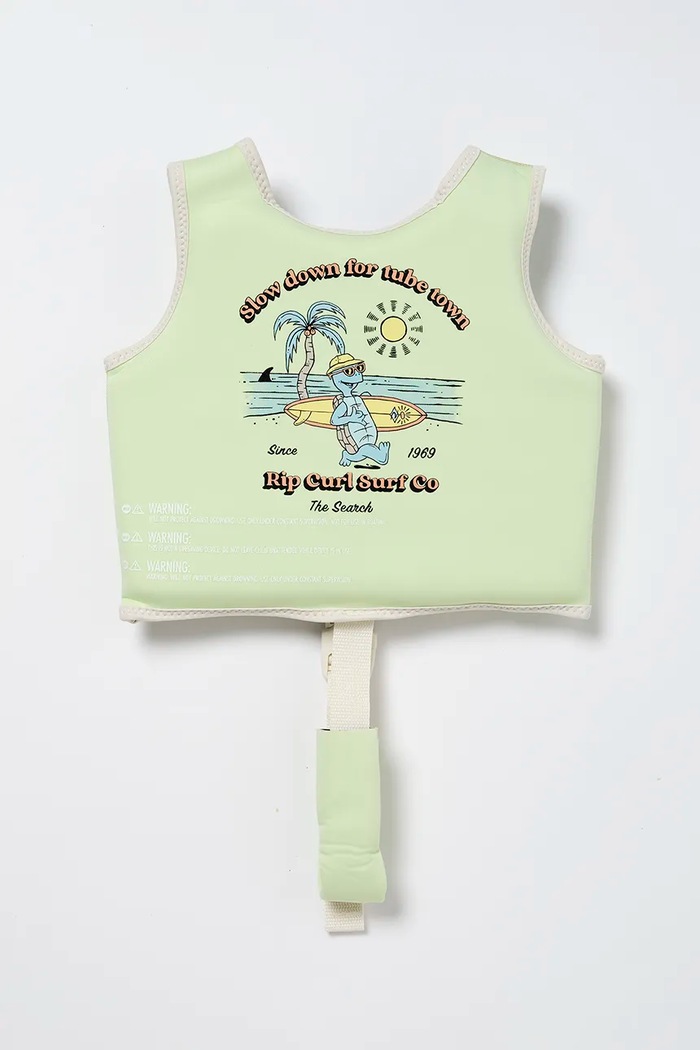 SunnyLife Vestă de înot pentru copii Shred Turtle Aqua x Rip Curl 1-2 years RCSVSSTA verde AA00